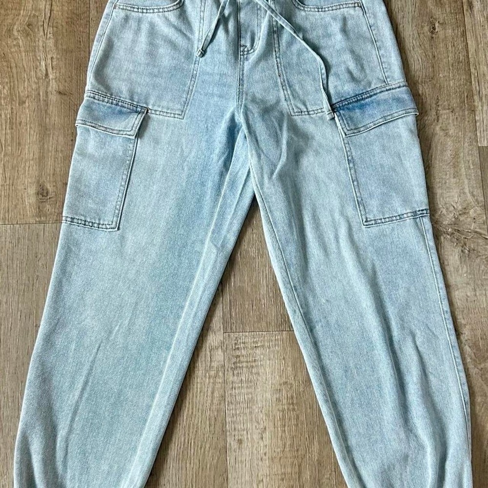 Viral No Boundaries blue denim cargo pants